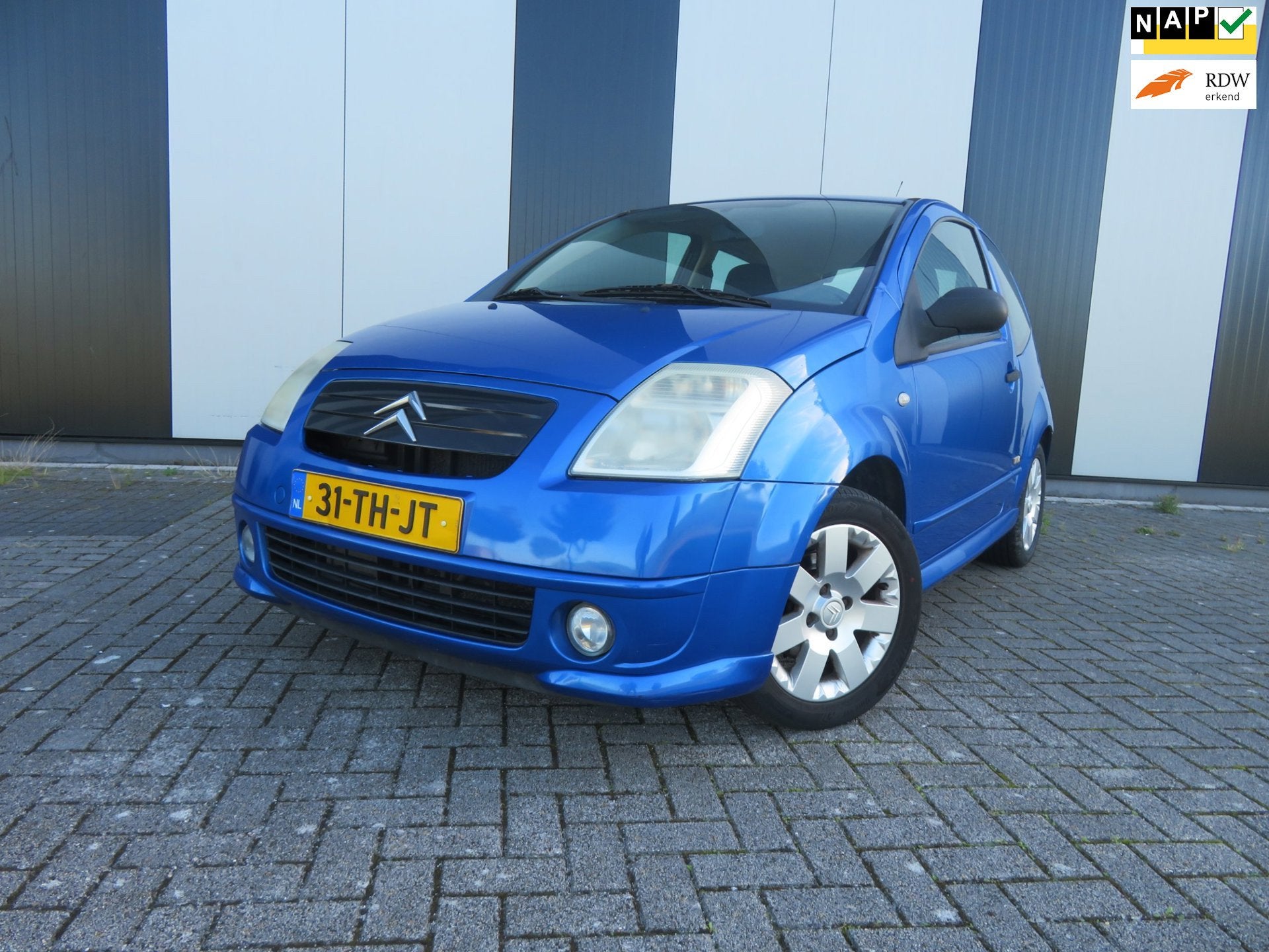 Citroen C2 1.4i VTR, Voorwielaandrijving, Dealer onderhouden, Zwart, 4 cilinders
