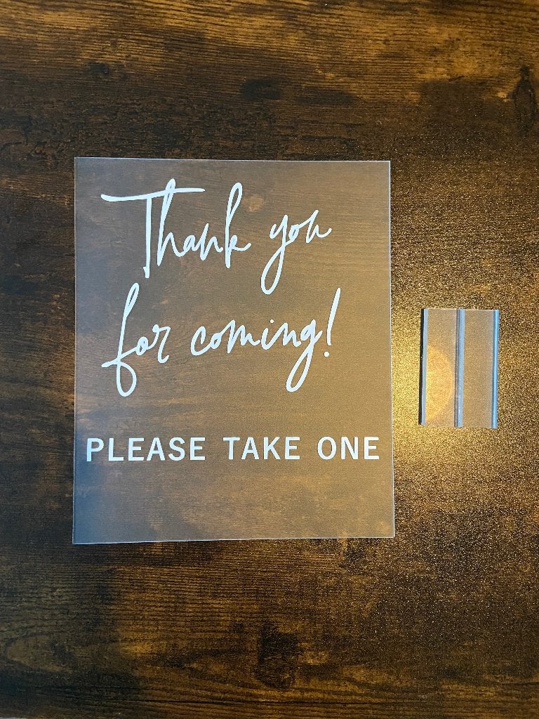 Thank you bord voor bruiloft/feestje, Ophalen, Nieuw, Versiering, Geboorte of Huwelijk