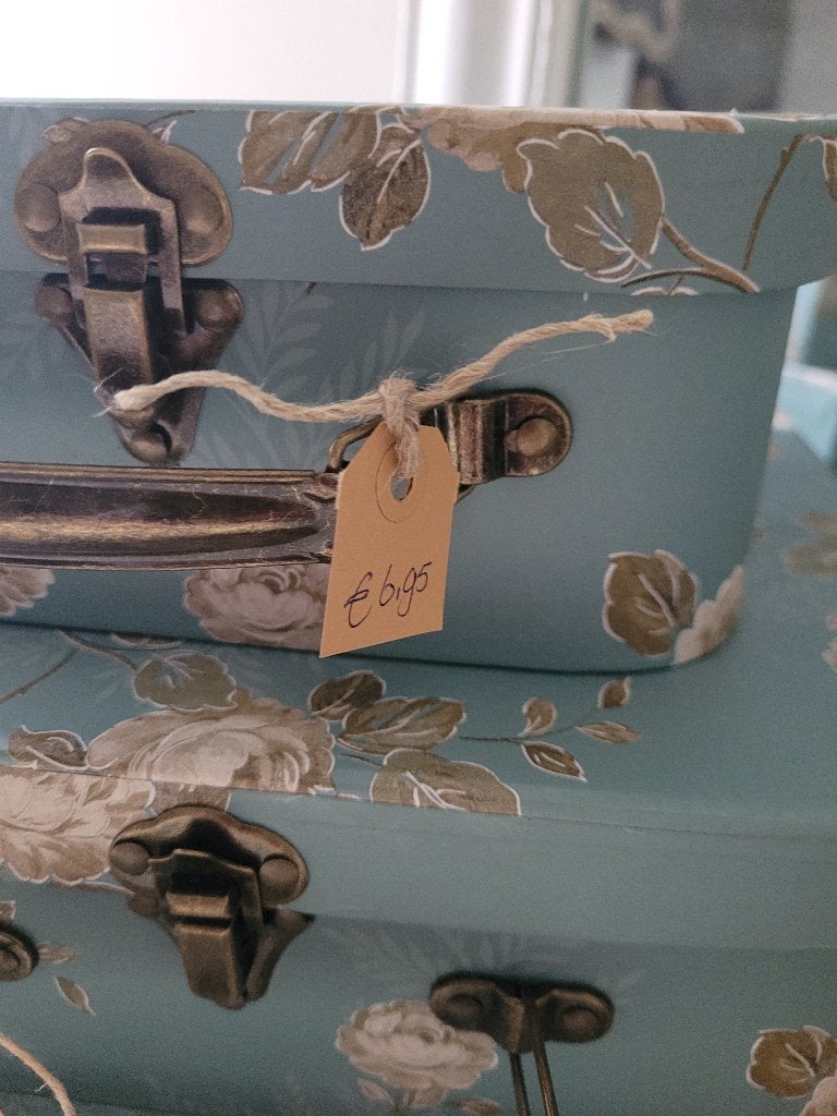 Nieuwe opberg koffertjes vanaf 6,95, Heikant 21 Kaatsheuvel, Blauw, Belle Vieille Brocante, Nieuw