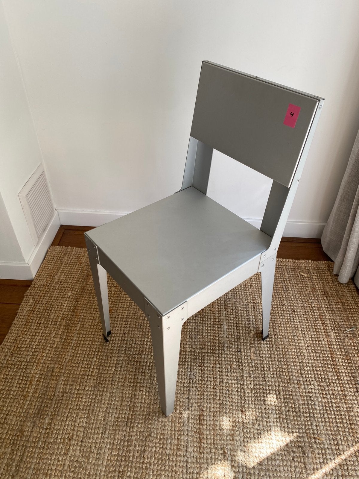 Piet Hein Eek 4 stoelen aluminium, Ophalen, Overige materialen, Gebruikt, Overige kleuren