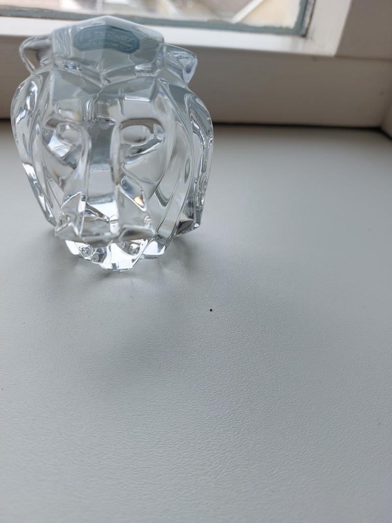 Kristallen Leeuwenkop van J.G. Durand, Antiek en Kunst, Antiek | Glas en Kristal, Ophalen of Verzenden