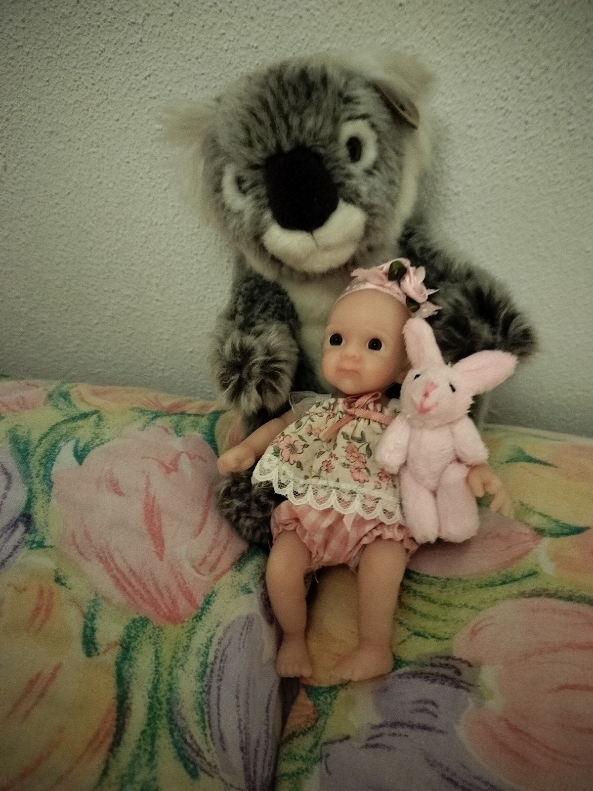siliconen baby meisje 17 cm met  2setskleding en knuffels, Verzenden, Nieuw, Babypop, Levensecht of Reborn