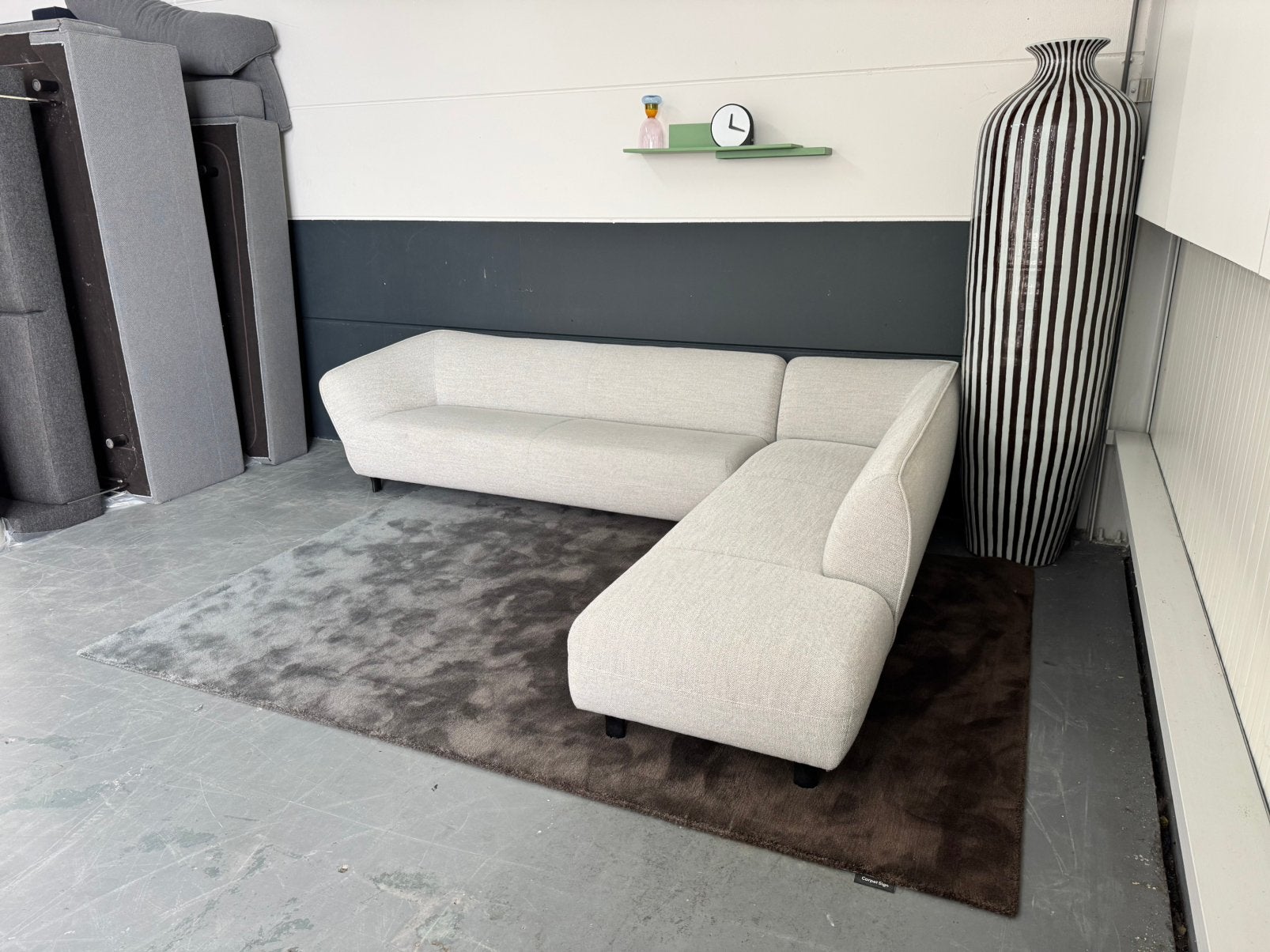 Nieuwstaat Pode Turia hoekbank | Fresco 722 Pearl, Ophalen, Hoekbank, 300 cm of meer, Zo goed als nieuw