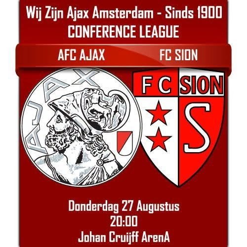 Ajax Sion f side ticket €45,, Tickets en Kaartjes, Eén persoon