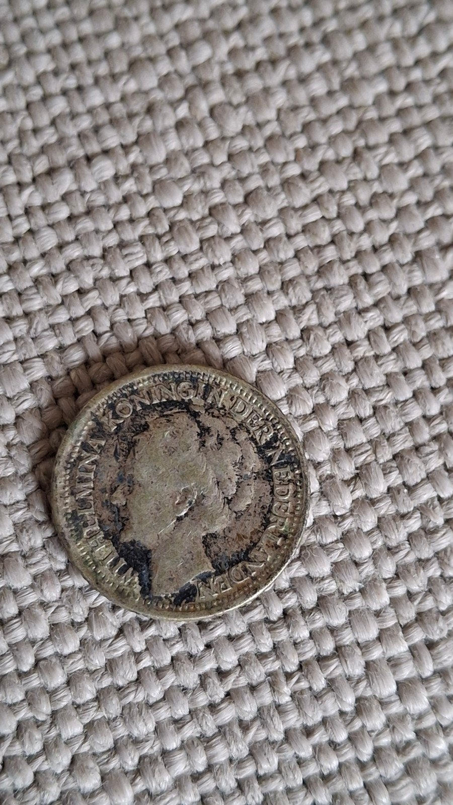 Zeldzame 10 cent munt Koningin Wilhelmina 1938, Postzegels en Munten, Ophalen of Verzenden, Koningin Wilhelmina, 10 cent, Losse munt