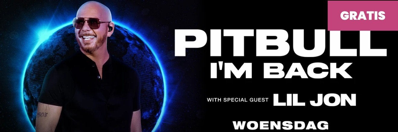 ​2 Tickets: Pitbull - I'm Back! (15 juli 2026, GelreDome) -, Tickets en Kaartjes, Twee personen, Juli