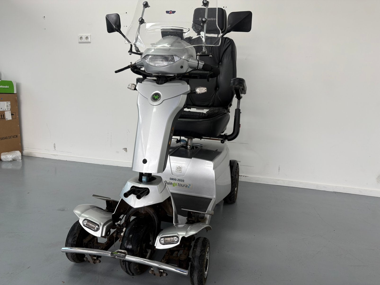 Quingo Toura 2 –Luxe 5-wiel scootmobiel | Achteruitrijcamera, Gebruikt, Quingo, Ophalen of Verzenden, Quingo