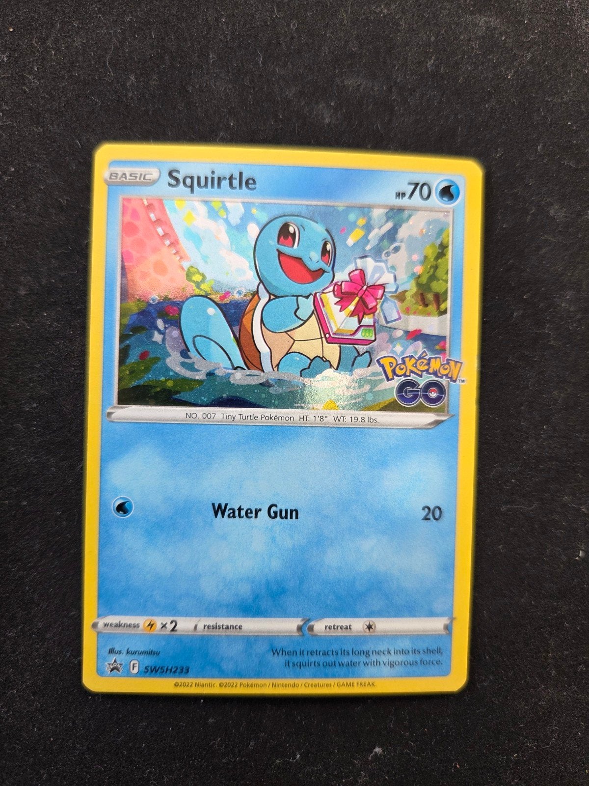 Squirtle SWSH233 - Promo Pokemon GO stamped -, Hobby en Vrije tijd, Verzamelkaartspellen | Pokémon, Ophalen of Verzenden