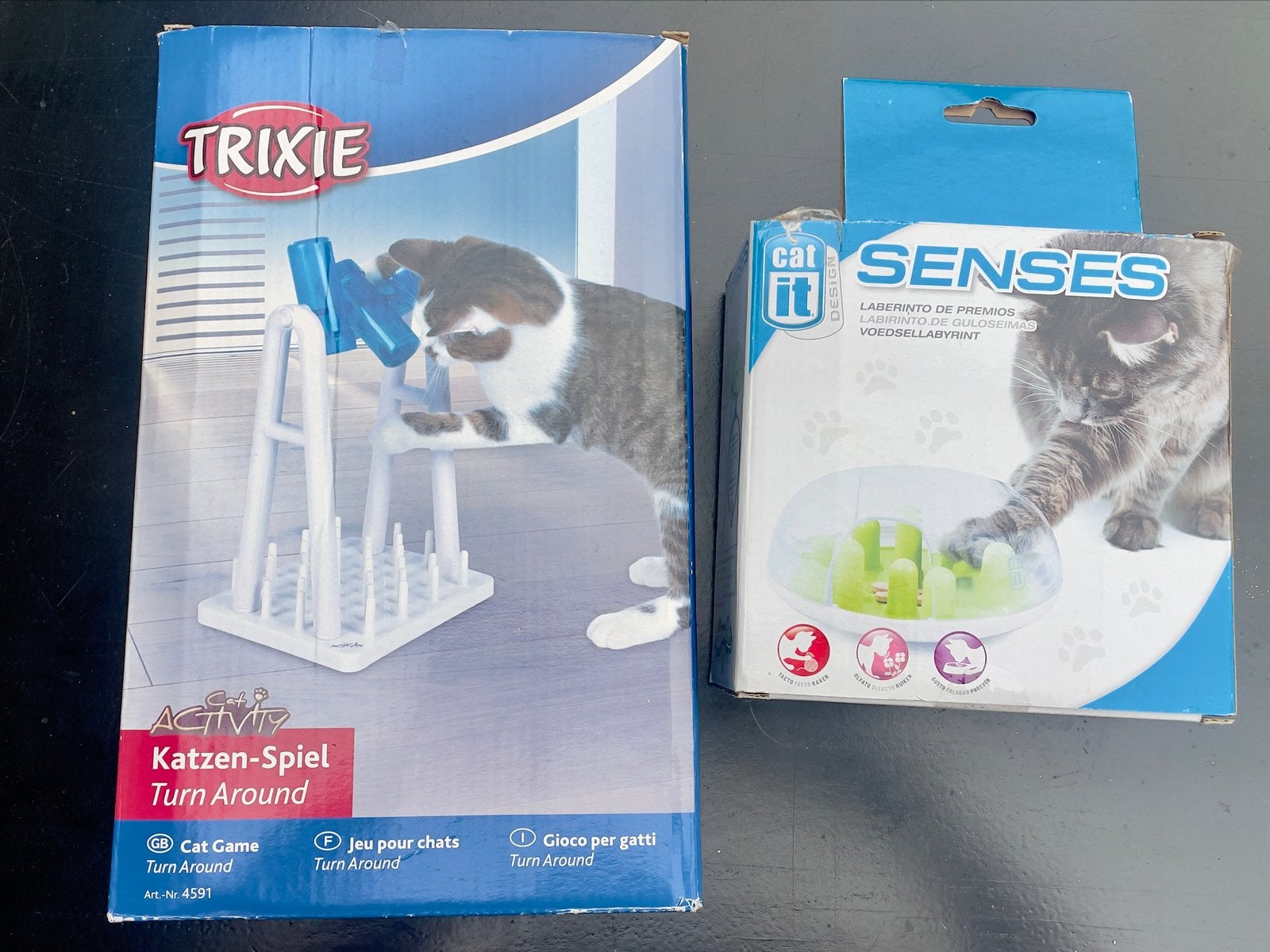 Trixie Cat Activity Turn Around en Catit Senses Treat Maze, Dieren en Toebehoren, Kattenspeelgoed, Ophalen of Verzenden, Zo goed als nieuw