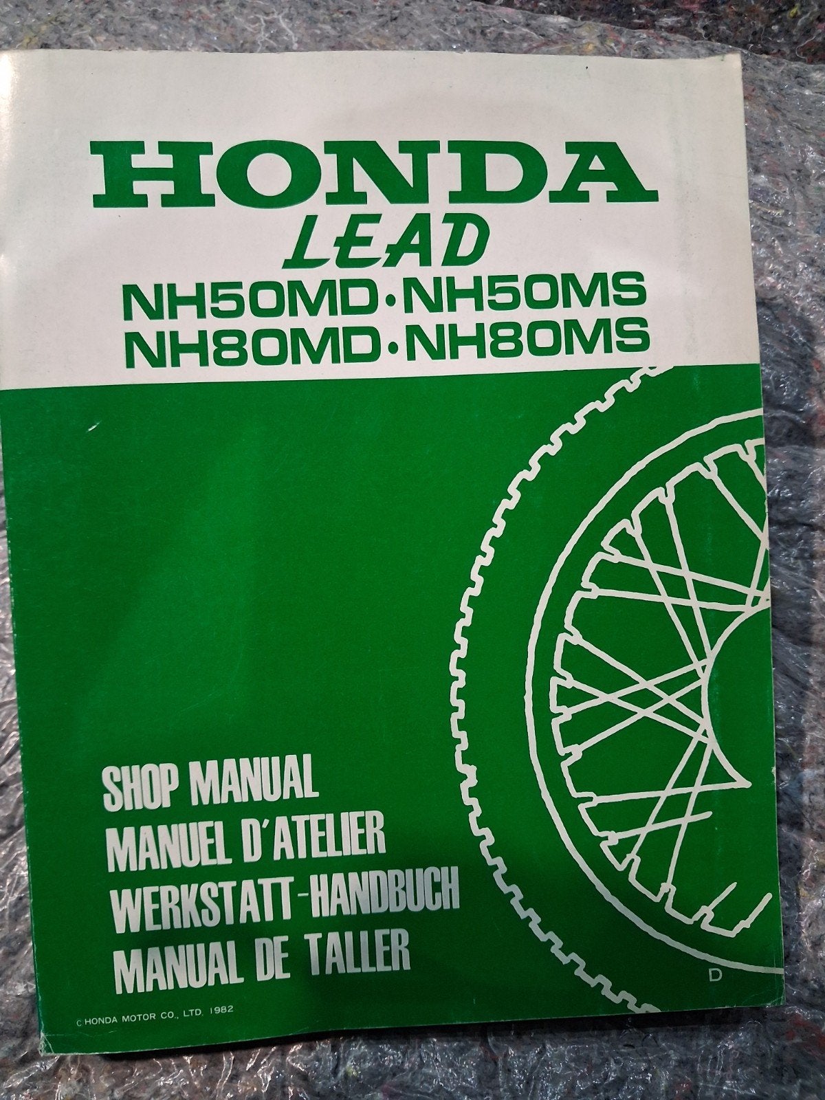 Honda Lead NH50/NH80 Werkplaatshandboek (1982), Ophalen of Verzenden