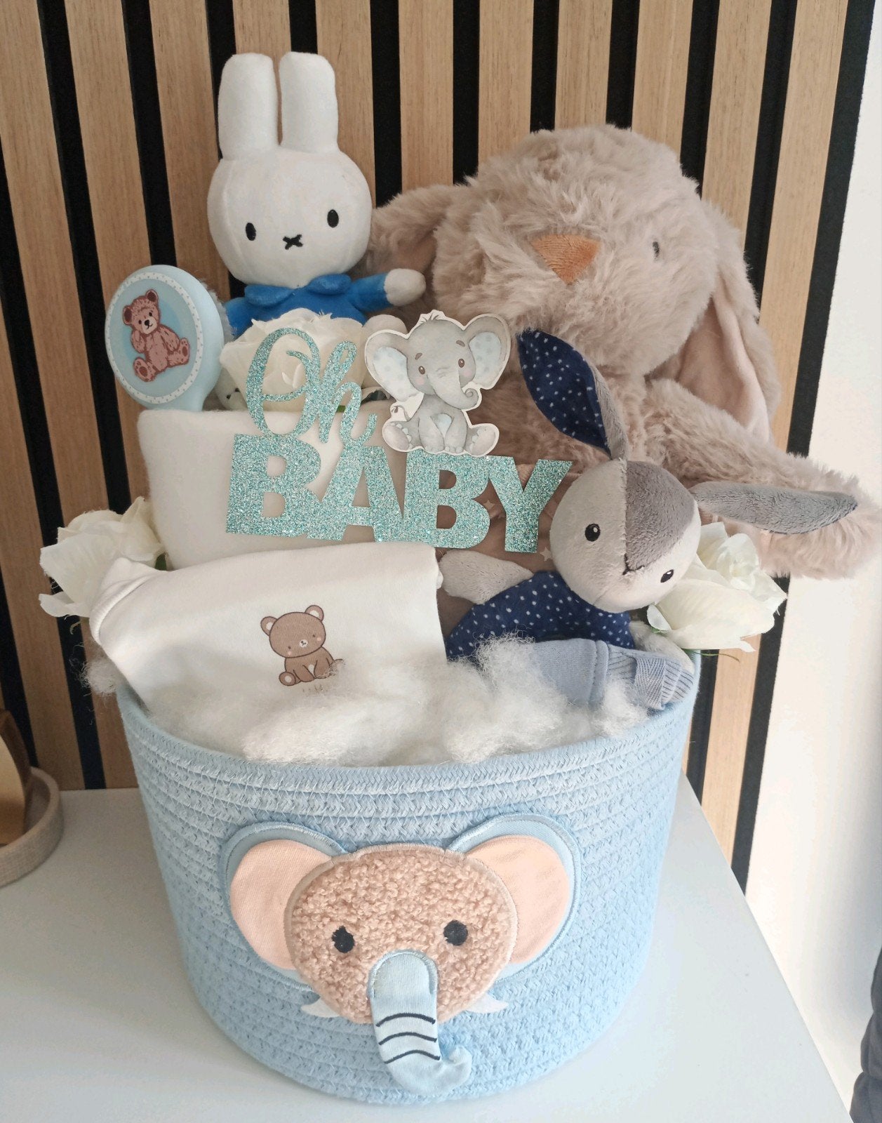 Luxe Olifanten Baby mand - Baby Boy, Ophalen of Verzenden, Nieuw