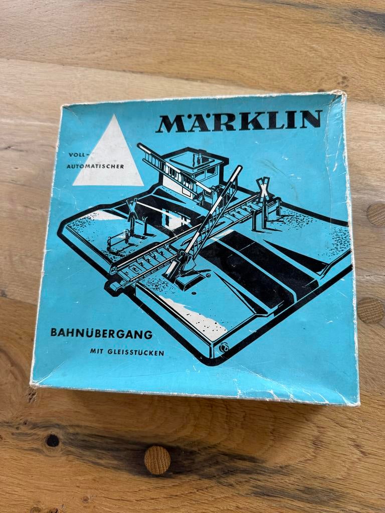 Marklin automatische spoorovergang 7192, in originele doos, Wisselstroom, Gebruikt, Overige typen, Ophalen of Verzenden