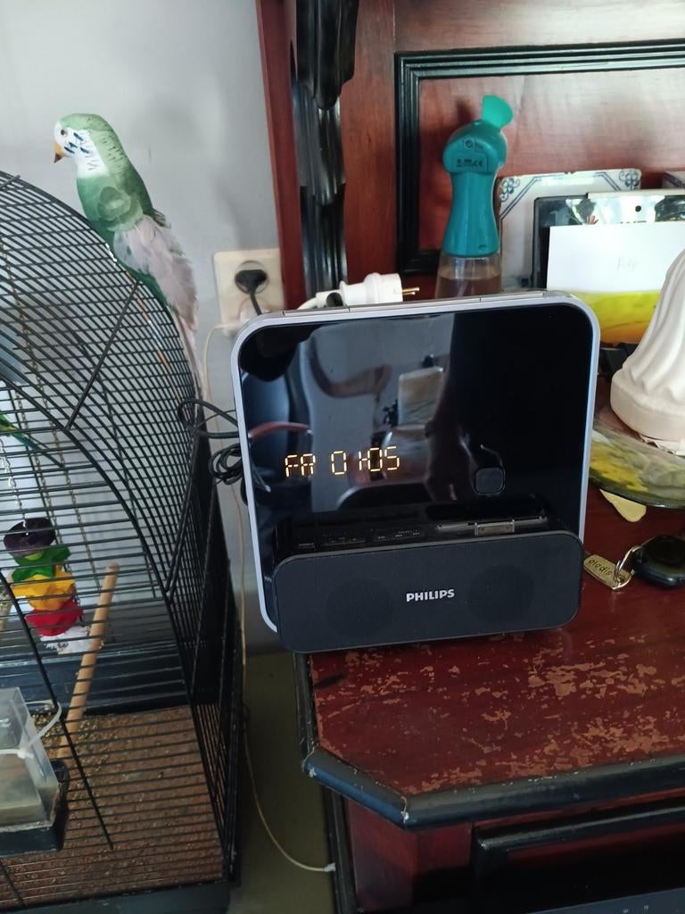Philips radio met dock voor smartphone/iPod, Ophalen of Verzenden, Gebruikt, Radio