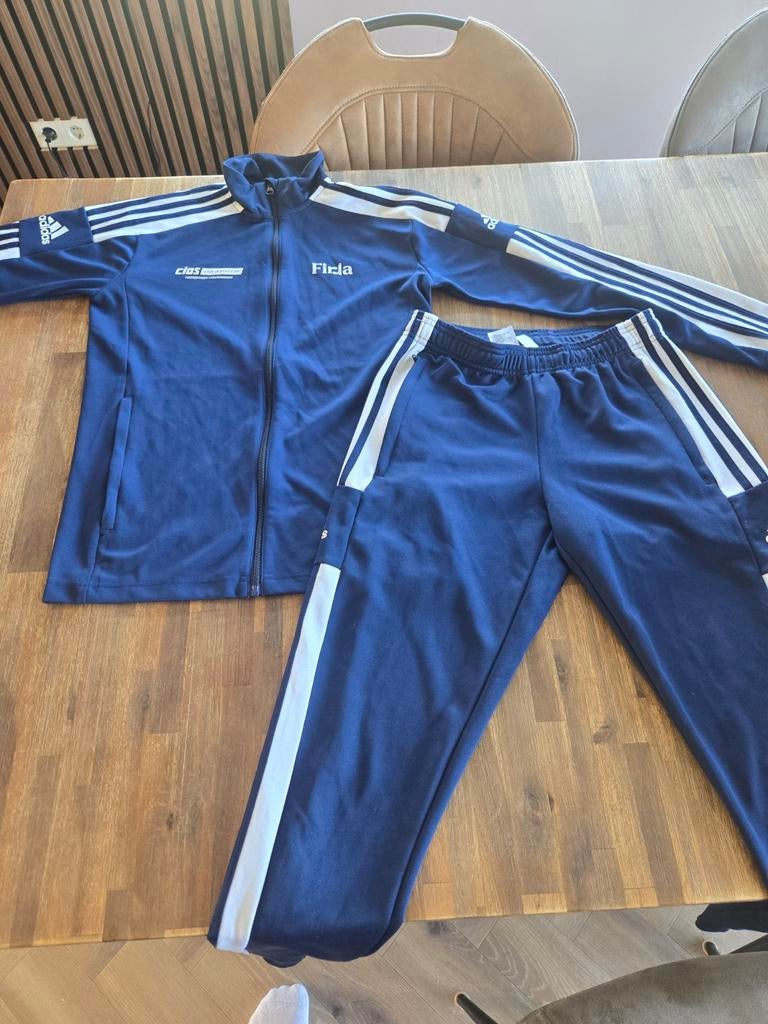 Adidas trainingspak maat S CIOS Leeuwarden/Heerenveen, Ophalen of Verzenden, Zo goed als nieuw, Blauw, Overige typen