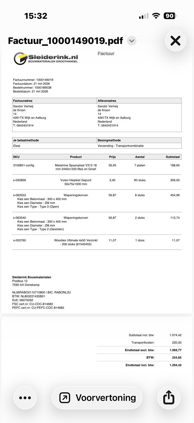 Bewapeningskorven en piketpaaltjes - Tegen elk aannemelijk, Ophalen, Nieuw, Overige typen, Rvs