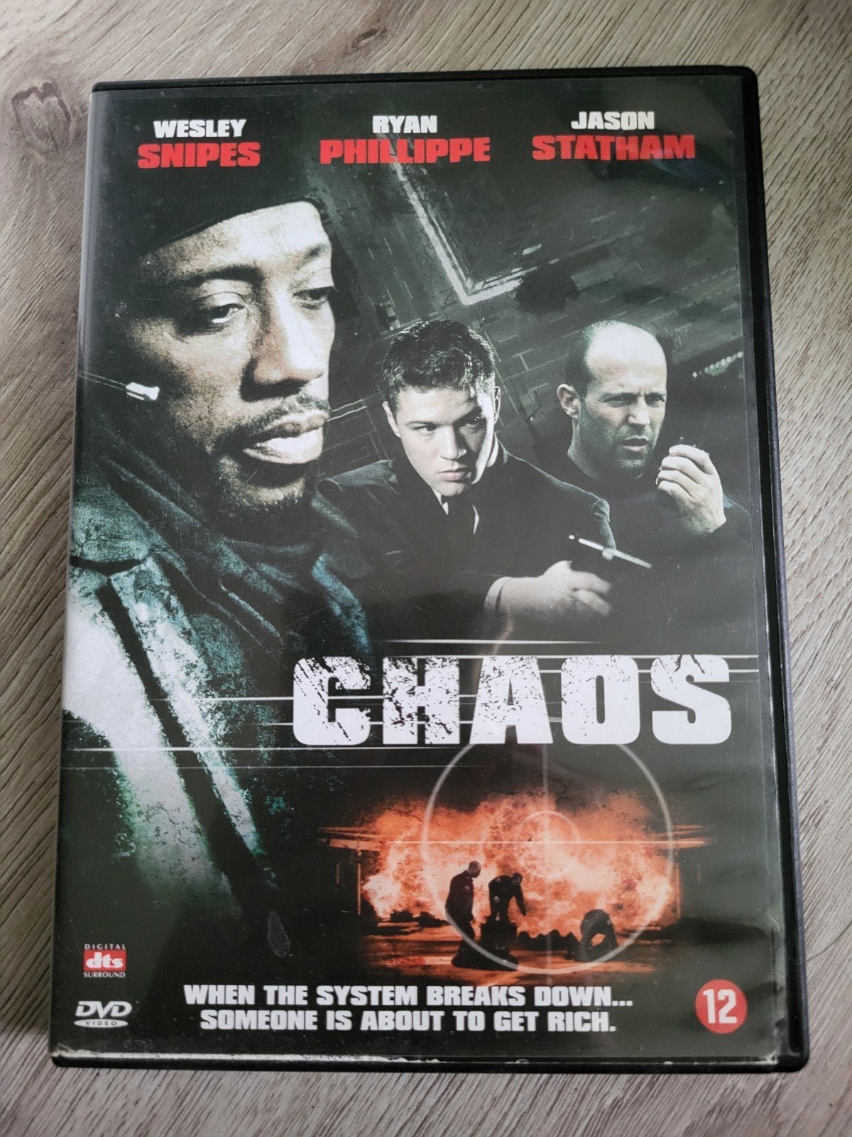 Chaos DVD - Wesley Snipes, Ryan Phillippe, Jason Statham, Nederlands, Actiethriller, Ophalen of Verzenden, Vanaf 12 jaar