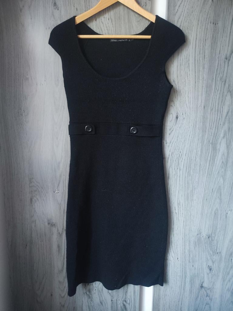 Zwart jurkje Steps maat S - Geschikt voor zomer en winter, Kleding | Dames, Zwart, Ophalen of Verzenden, Steps, Maat 36 (S)
