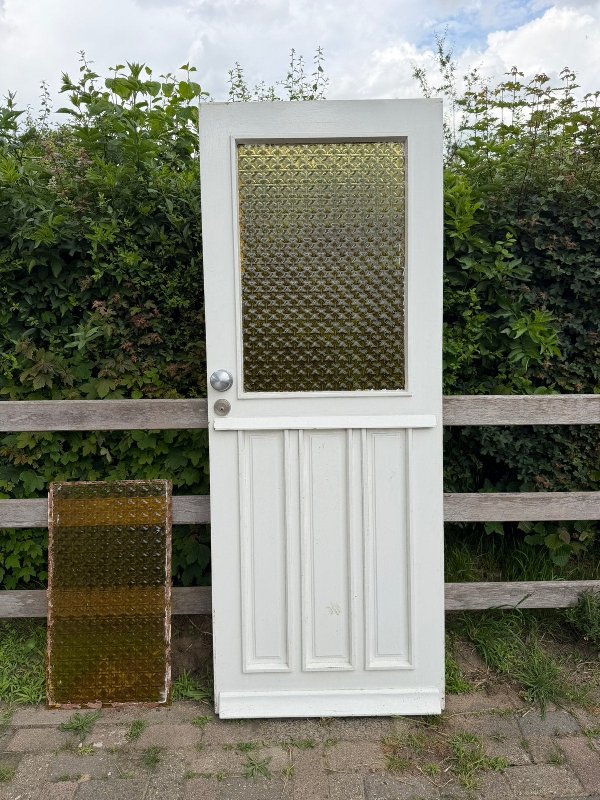 Voordeur 206x86x4, Doe-het-zelf en Verbouw, Deuren en Horren, Ophalen, Gebruikt, Buitendeur, 200 tot 215 cm