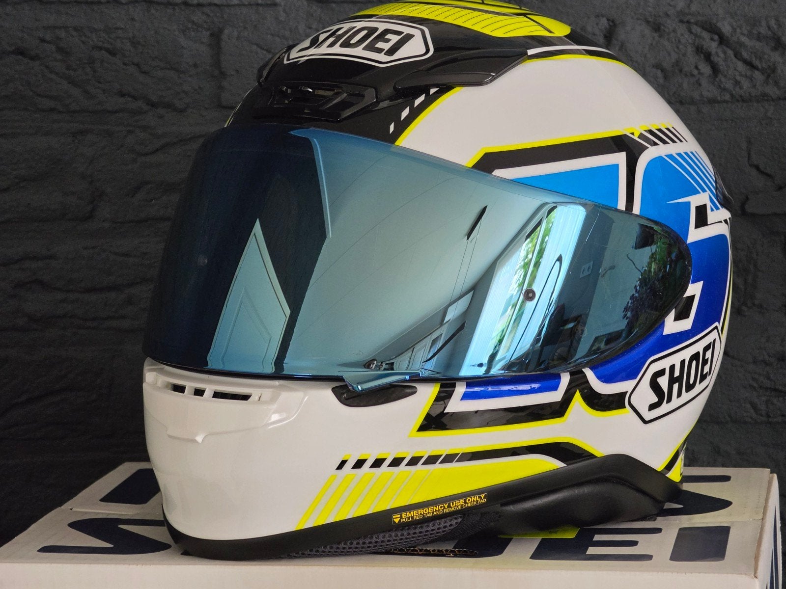 Shoei TC-3 NXR Cluzel Integraalhelm - Maat L, Motoren, Kleding | Motorhelmen, Ophalen, Heren, Integraalhelm, Shoei
