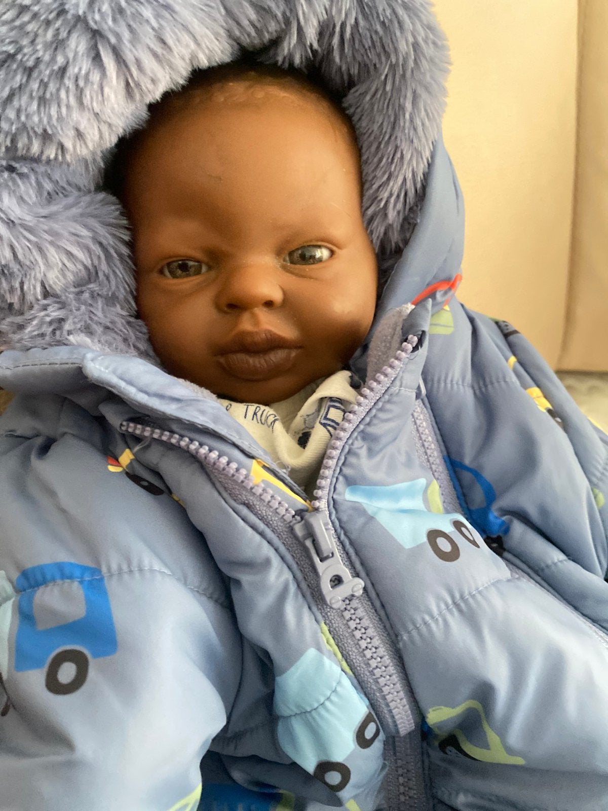 DONKERE BABYPOP GESLACHT MEISJE, Ophalen of Verzenden, Zo goed als nieuw, Meisje