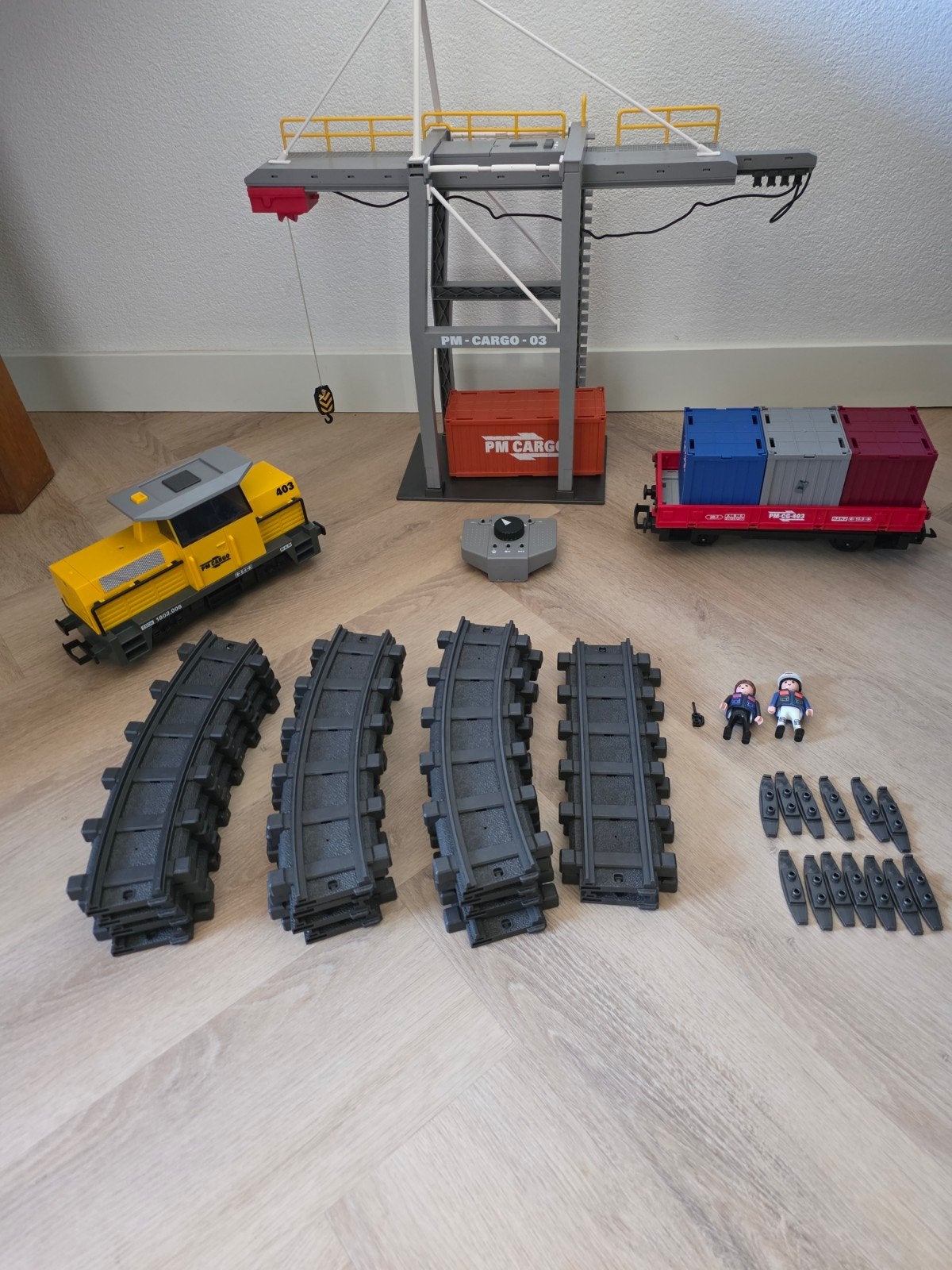 Playmobil RC Goederen Trein 5258 en kraan, Ophalen, Zo goed als nieuw, Afstandsbediening