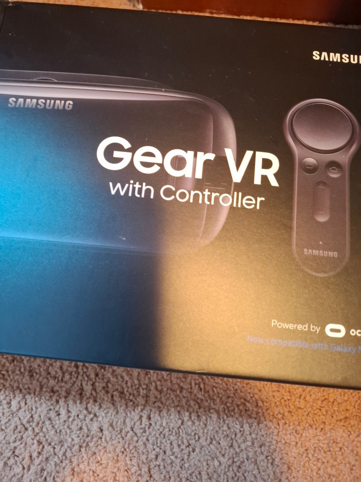 Samsung Gear VR met Controller, Ophalen of Verzenden, Zo goed als nieuw, VR-bril, Telefoon