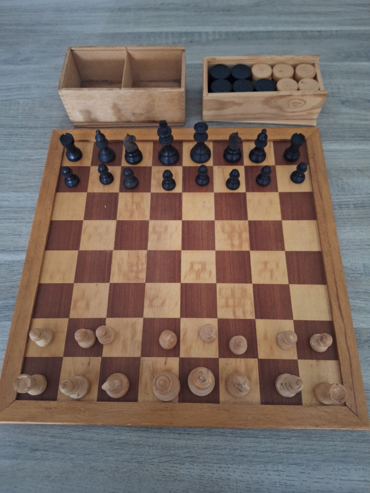 schaak en dam spel homas, Een of twee spelers, Ophalen of Verzenden, Zo goed als nieuw