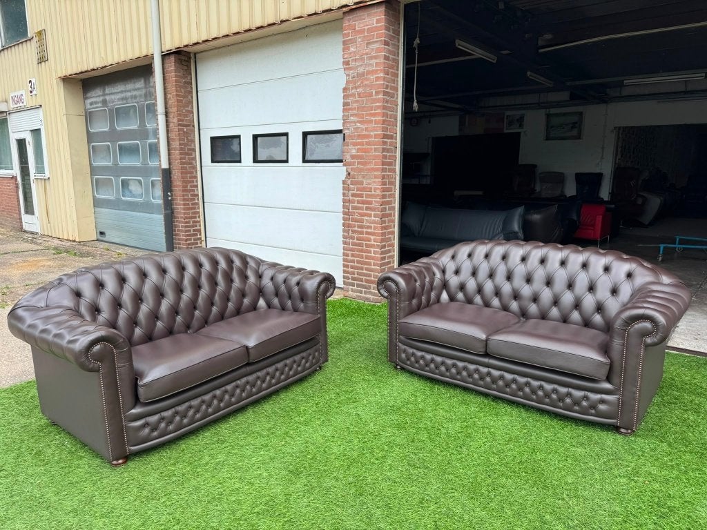 CHESTERFIELD SPRINGVALE NOTTINGHAM design leren banken, Geen, Pahest@hotmail.nl, Design, 150 tot 200 cm