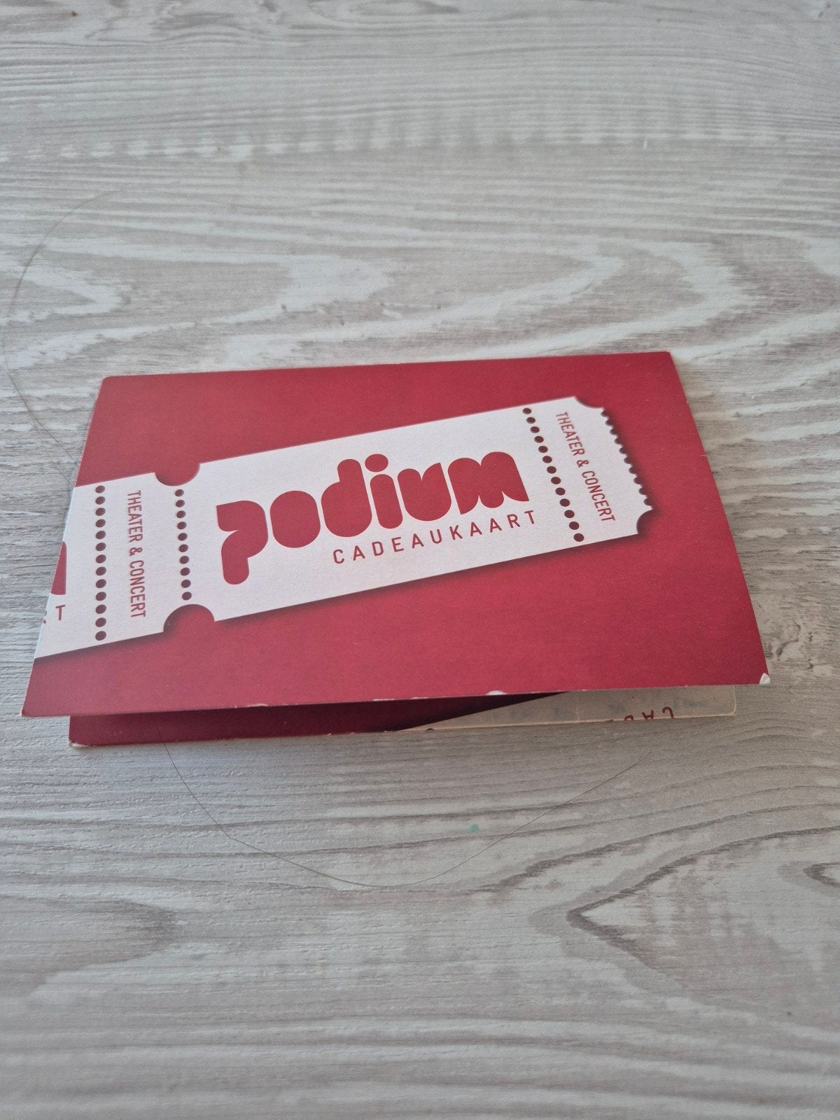 poduim cadeaukaart, Tickets en Kaartjes, Eén persoon, Cadeaubon