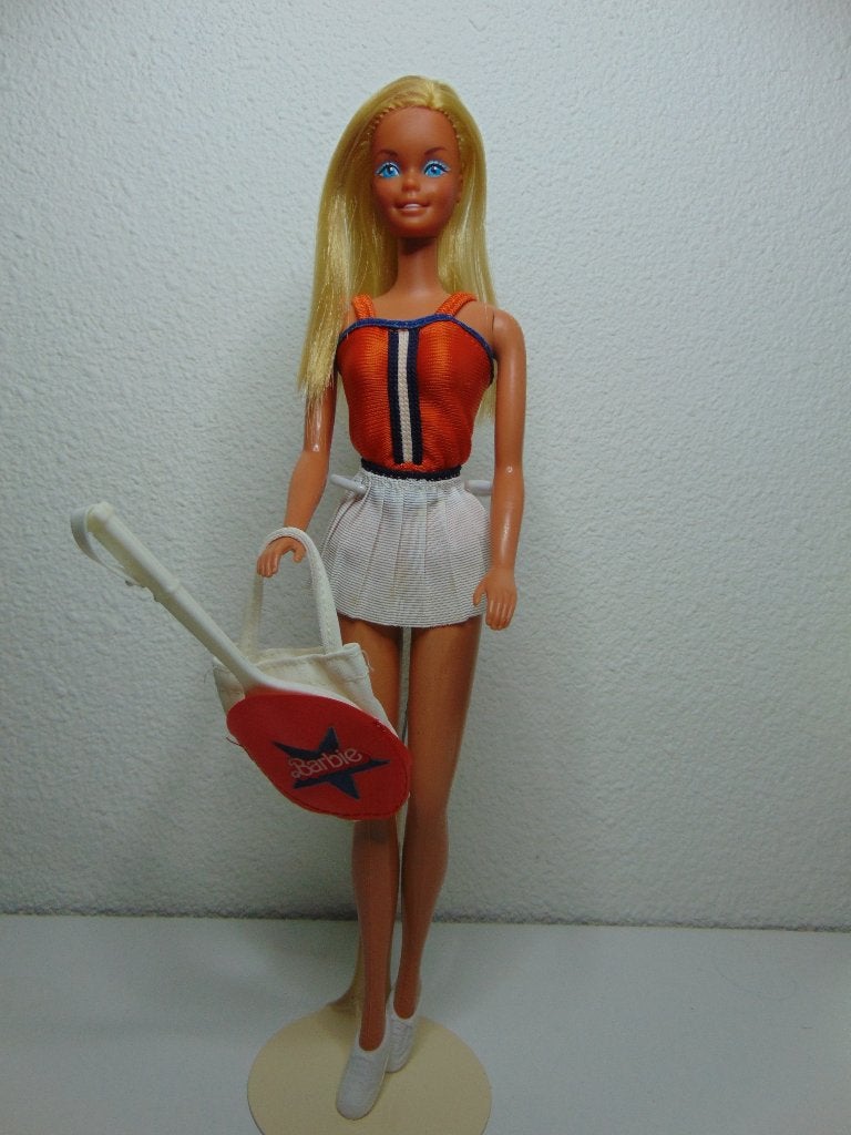 Mooie Superstar Sports Star Barbie pop uit 1979, Ophalen of Verzenden, Gebruikt, Pop