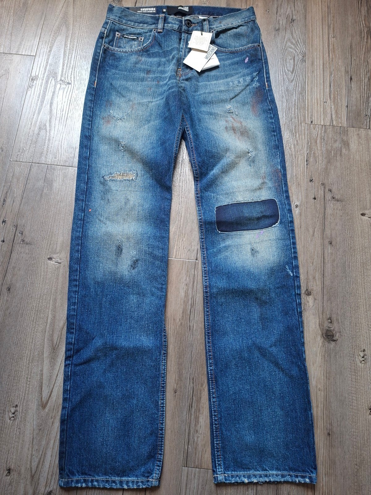 MOSCHINO jeans W30 L34, Moschino, Blauw, Nieuw, W32 (confectie 46) of kleiner