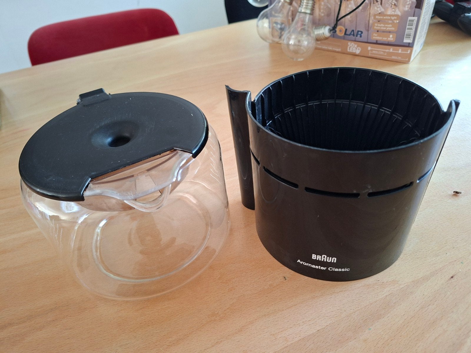 Braun Aromaster Classic koffiekan- glazen kan, Ophalen, Gebruikt, Koffiemachine, Gemalen koffie