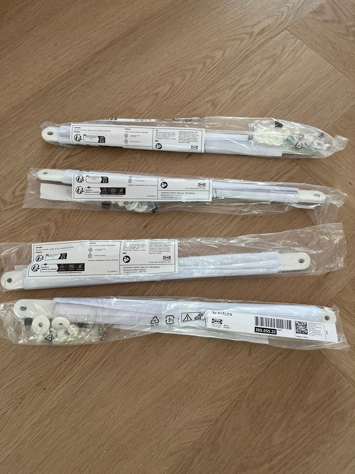 IKEA HJÄLPA Ladegeleiders 40 cm (2x), Huis en Inrichting, Kasten | Kledingkasten, Ophalen, Minder dan 50 cm, Nieuw, Minder dan 25 cm