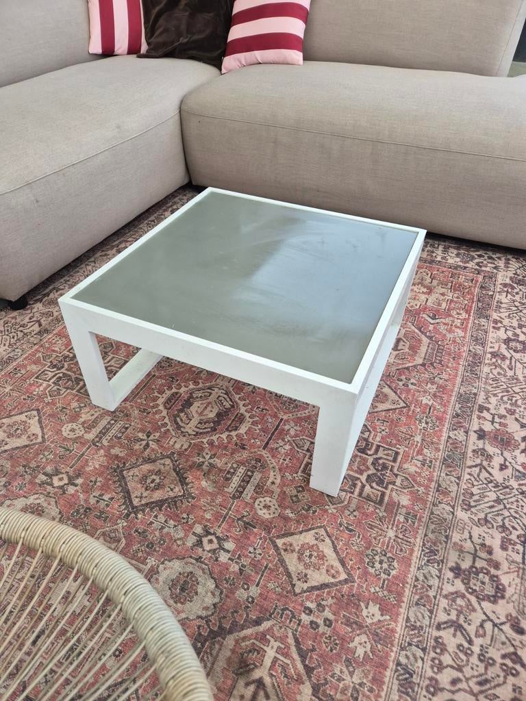 Buiten tafel bijzettafel, Huis en Inrichting, Tafels | Salontafels, Ophalen, Minder dan 50 cm, Vierkant, Minder dan 50 cm