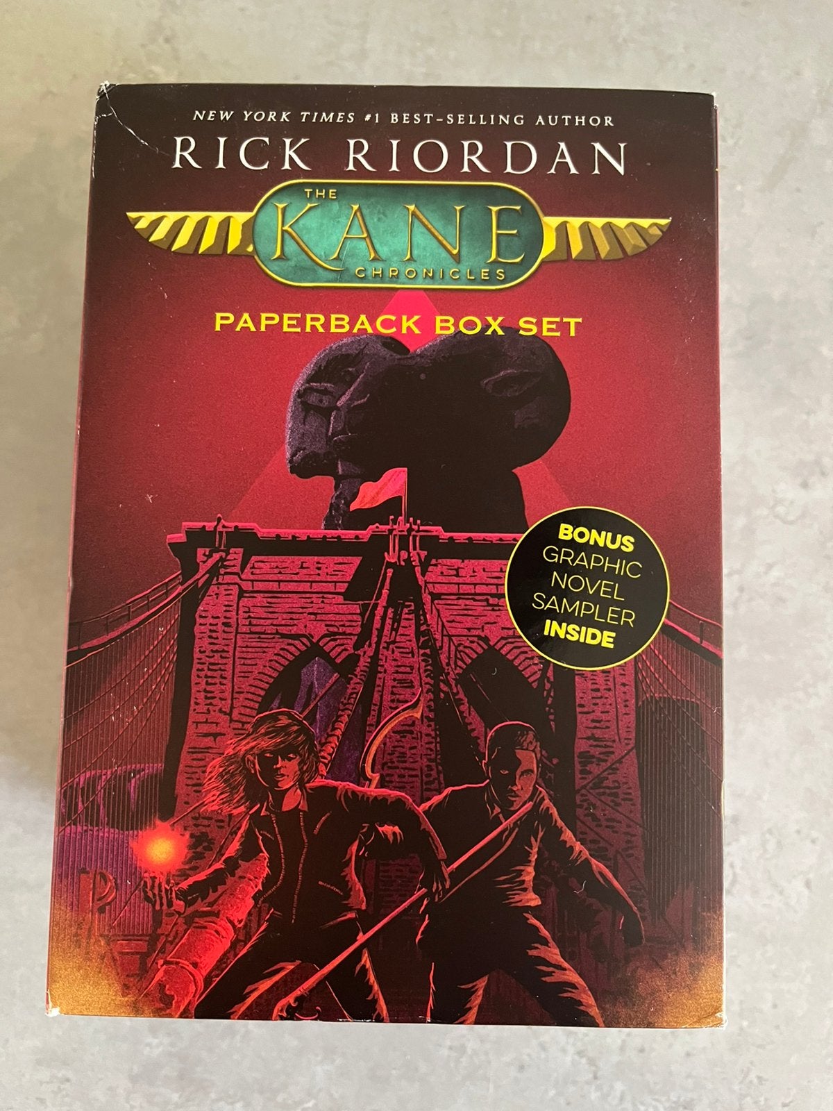 Kane Chronicles boekenbox Rick Riordan, Ophalen of Verzenden, Zo goed als nieuw