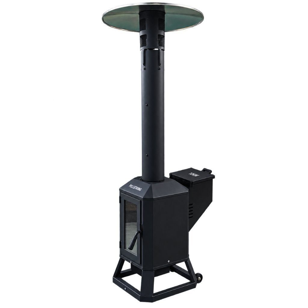 Pelletkachel buiten 10 kW – PelletKing FireView, Verzenden, Nieuw, Vloer, Waterbestendig
