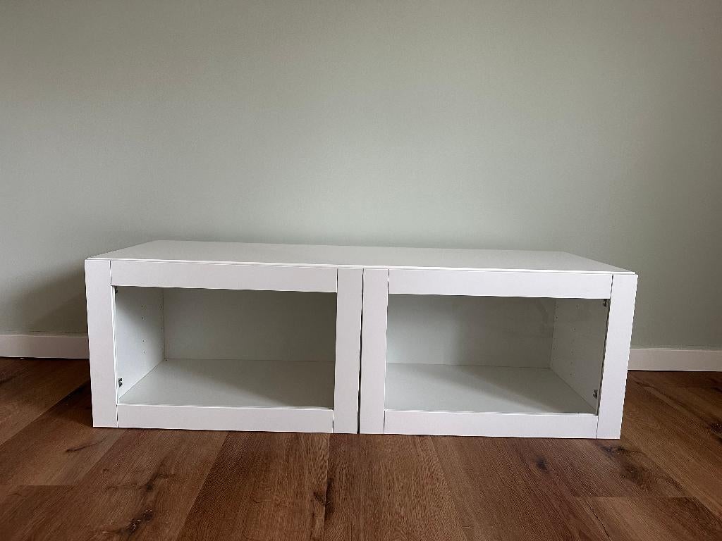 Witte vitrinekast wandkast 120 x 42 x 39 cm, Huis en Inrichting, Kasten | Wandmeubels, Ophalen, Zo goed als nieuw, Minder dan 150 cm
