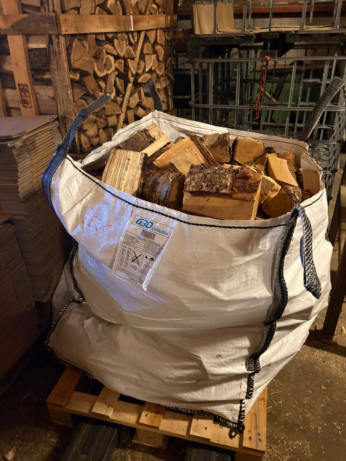 Kuub droog haardhout, Minder dan 3 m³, Ophalen