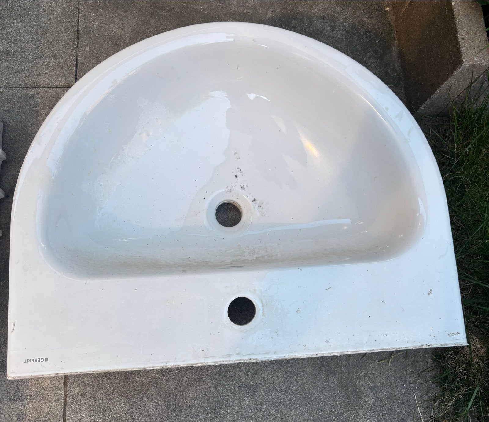 Geberit wasbak - Gebruikt, Doe-het-zelf en Verbouw, Sanitair, Ophalen, Gebruikt, Wastafel