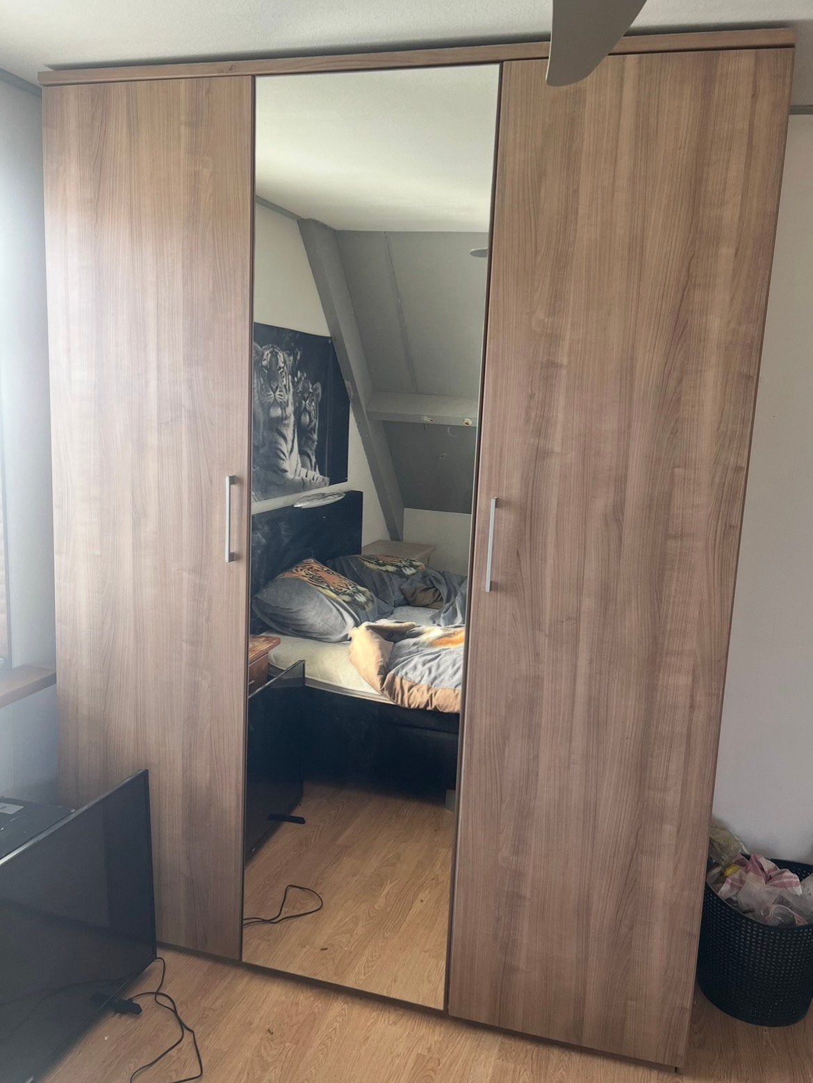 Mooie degelijke kledingkast, Ophalen, Zo goed als nieuw, 50 tot 75 cm, 200 cm of meer