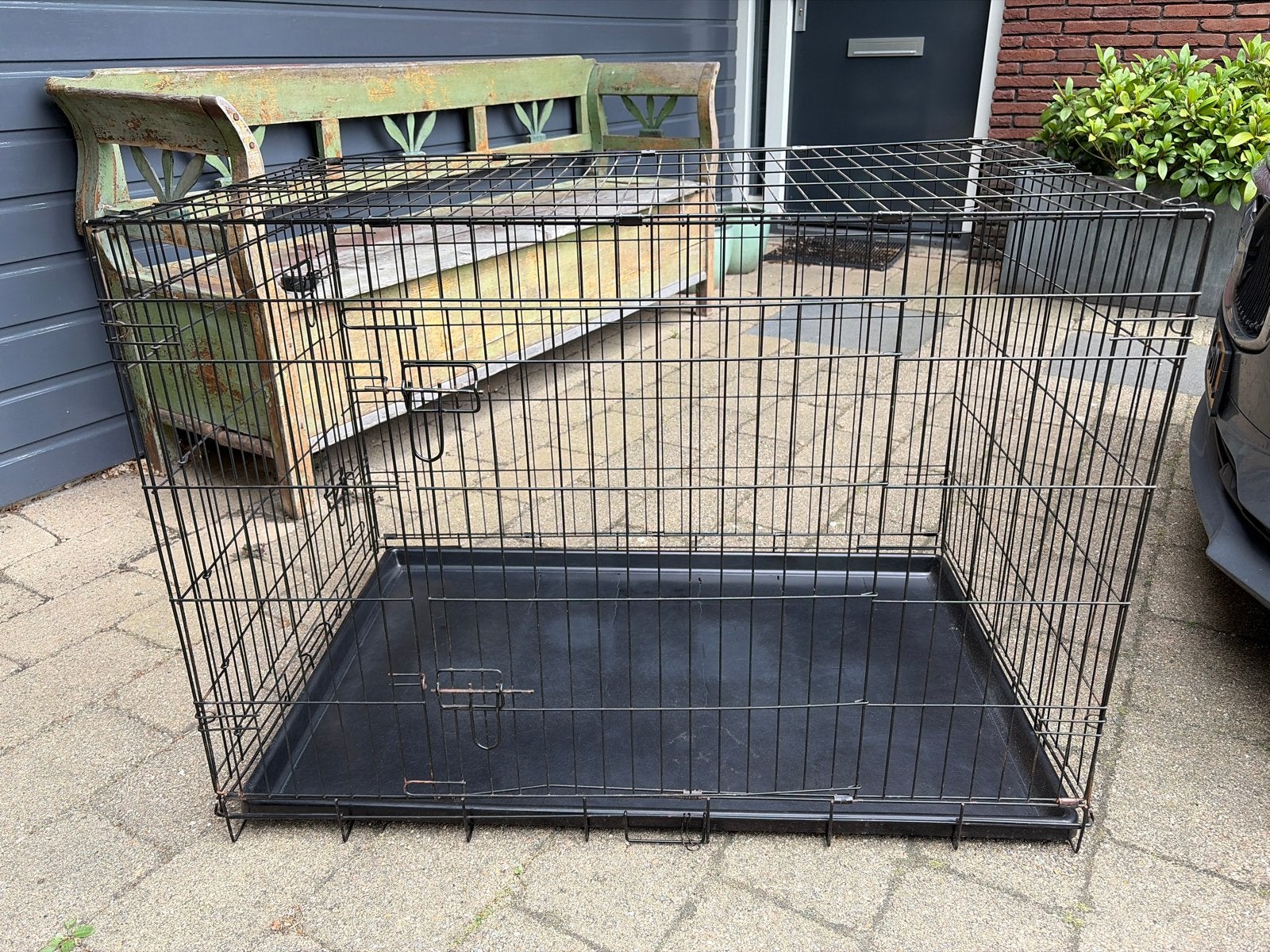 Bench xxl zwart, Dieren en Toebehoren, Ophalen, Gebruikt