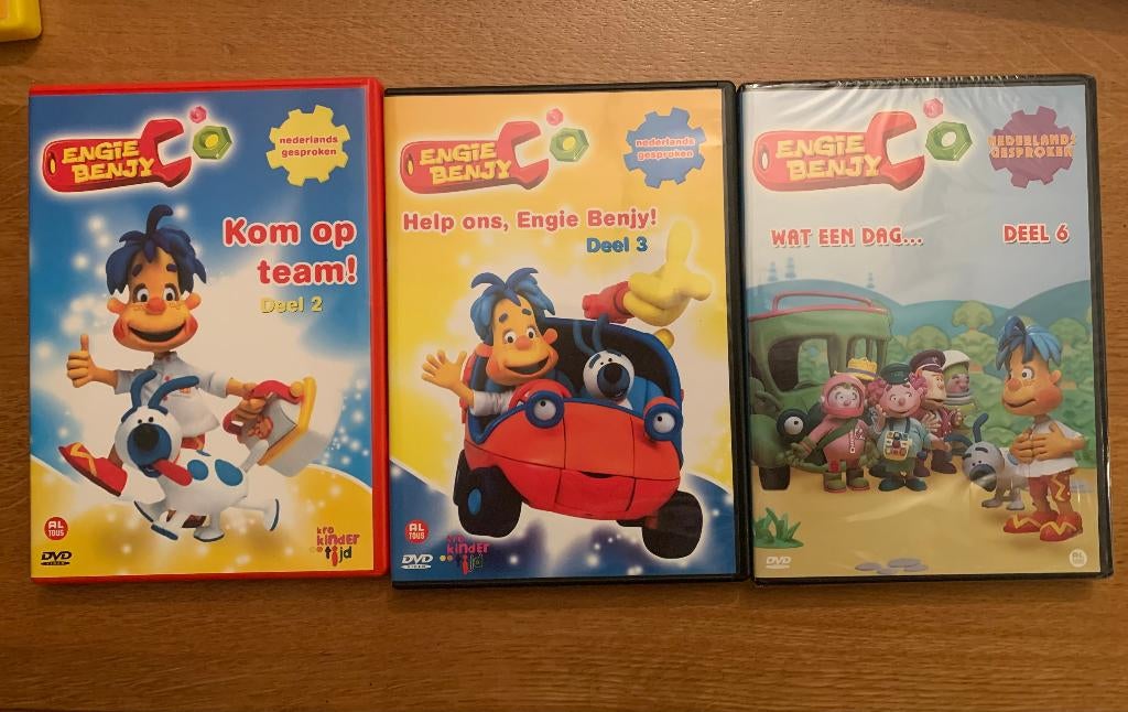 kinder DVD's Engie Benjy, Alle leeftijden, Ophalen, Zo goed als nieuw