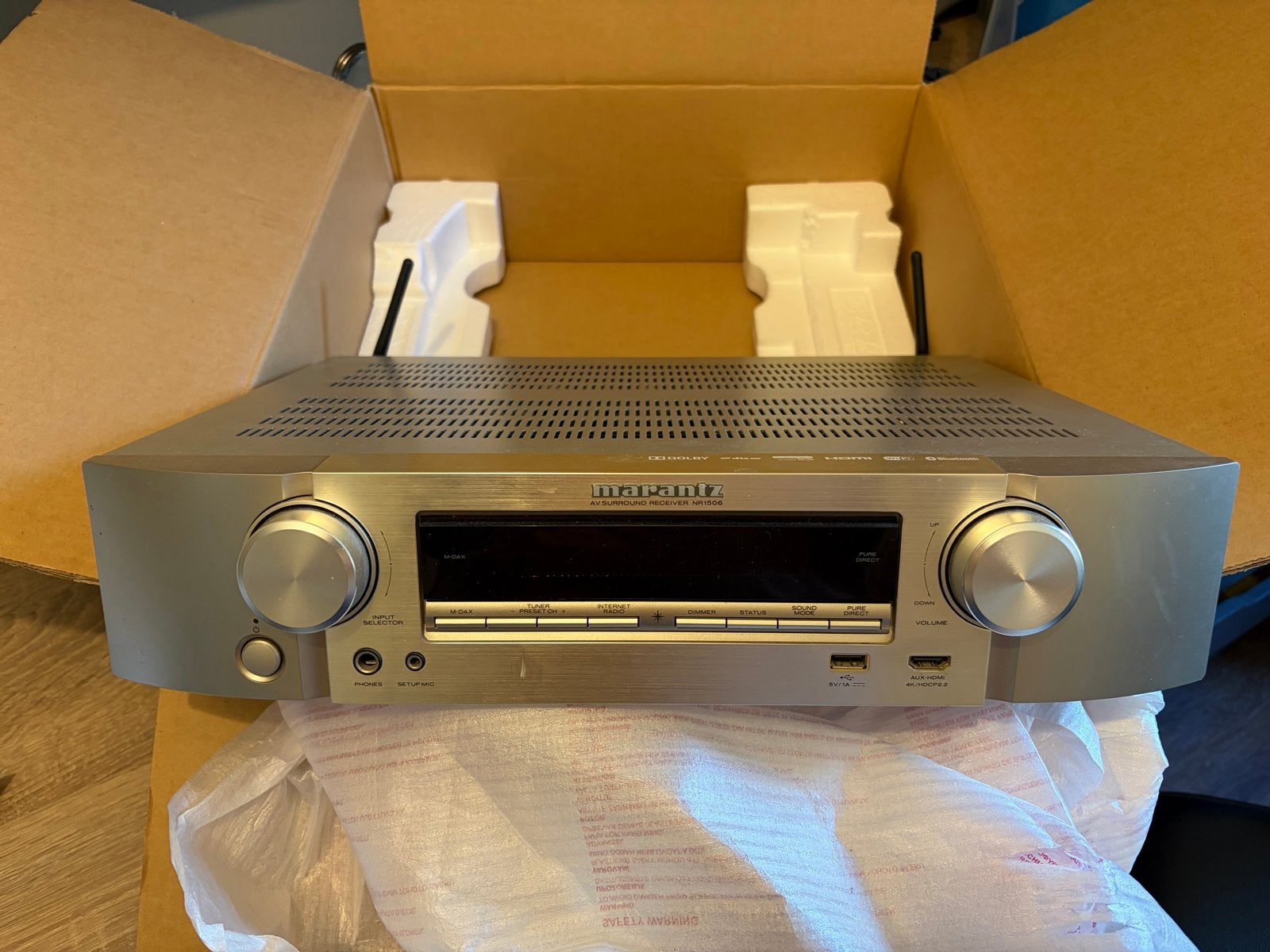 Marantz NR1506 AV Surround Receiver - Zo goed als nieuw, Audio, Tv en Foto, Zo goed als nieuw, 60 tot 120 watt, Ophalen, Marantz
