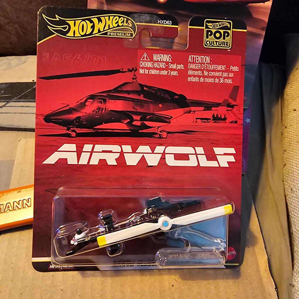 Hot Wheels Premium Pop Culture Airwolf Helikopter HXD63, Nieuw, Ophalen of Verzenden, Mattel, Mattel, Inc. 636 Girard Avenue, East Aurora, NY 14052, USA