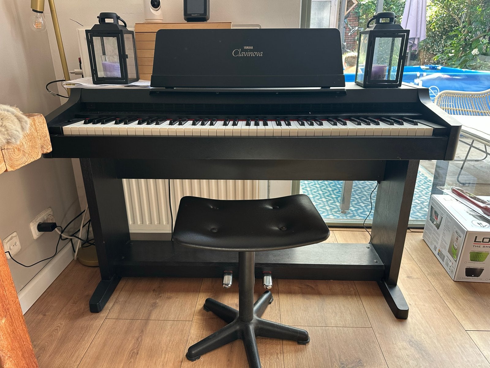 Yamaha Clavinova CLP-121S Digitale Piano met Kruk, Ophalen, Gebruikt, Zwart, Digitaal