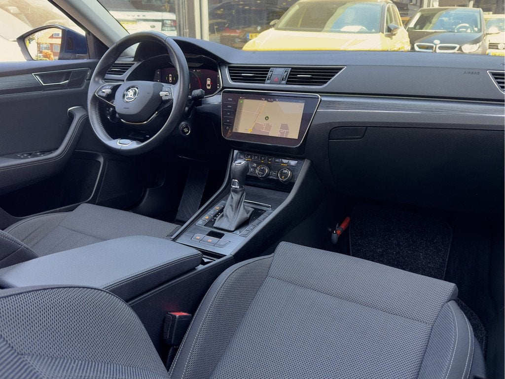 Skoda Superb 1.4 TSI iV AUT6 EDITION PLUS PANODAK NAVI CAMER, Euro 6, Blauw, Grijs, Hybride Elektrisch/Benzine