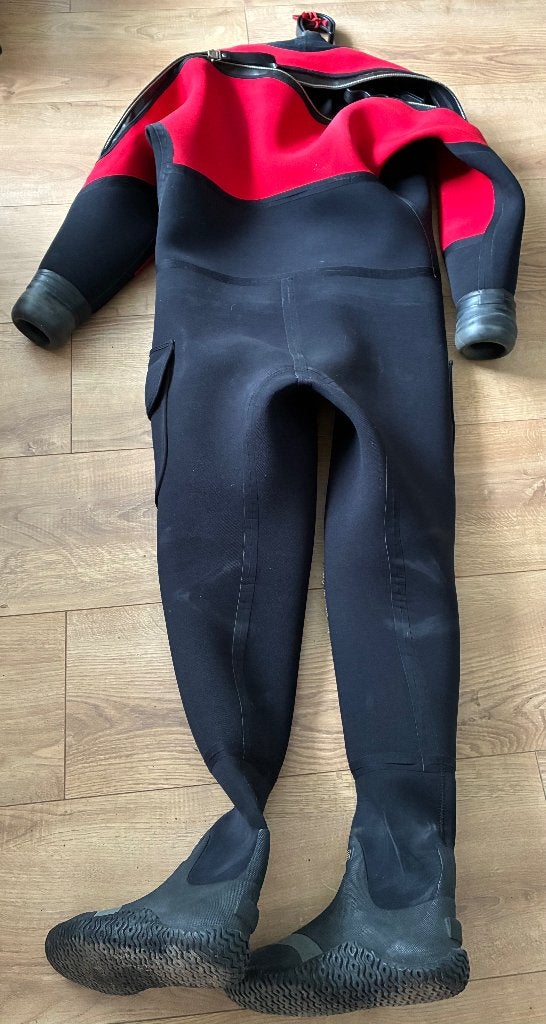 Bare CD4 Pro Droogpak, Watersport en Boten, Ophalen of Verzenden, Gebruikt, Duikpak