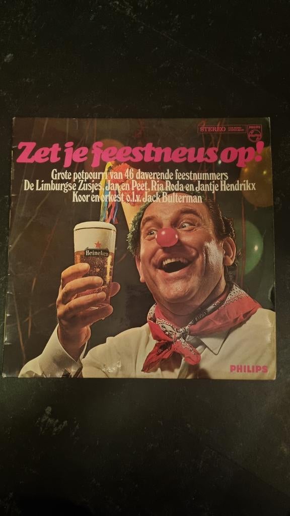 Zet je feestneus op! - De Limburgse Zusjes, Jan en Peet, Ophalen of Verzenden, 1970 - 1979, Gebruikt, 12 inch
