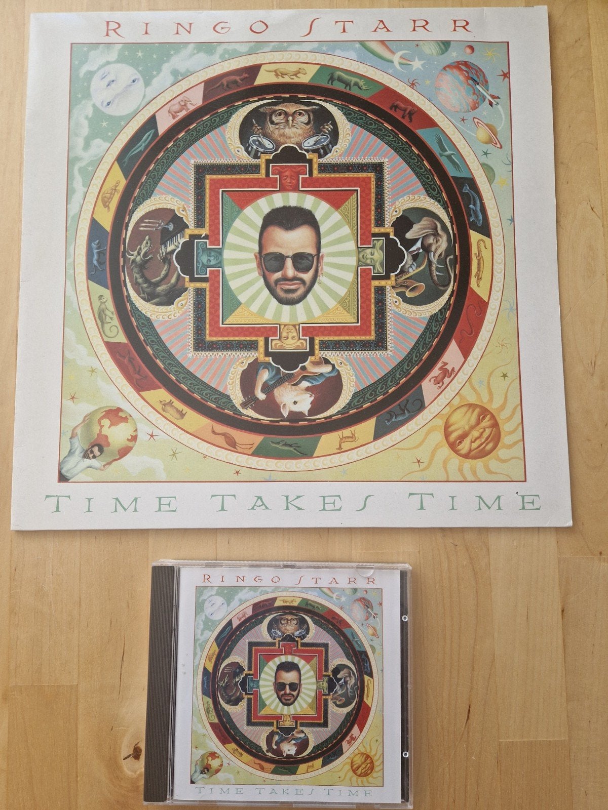 Ringo Starr - Time Takes Time LP + CD (1992), Ophalen of Verzenden, Zo goed als nieuw