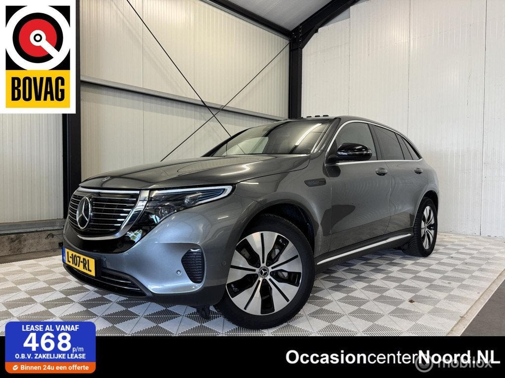Mercedes EQC 400 Business Sol Luxury 80 kWh, Trekhaak, Pano, Automaat, 402 km, Zwart, 80 kWh